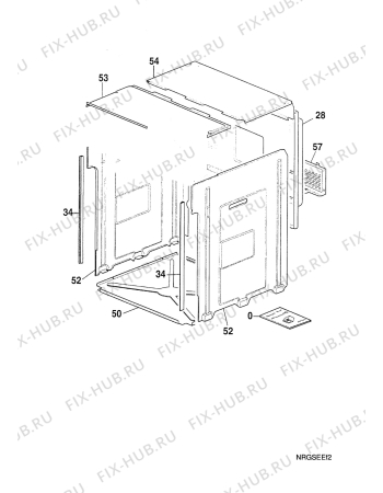 Взрыв-схема плиты (духовки) Electrolux EOB994X1   FAE M-P E - Схема узла Housing 001